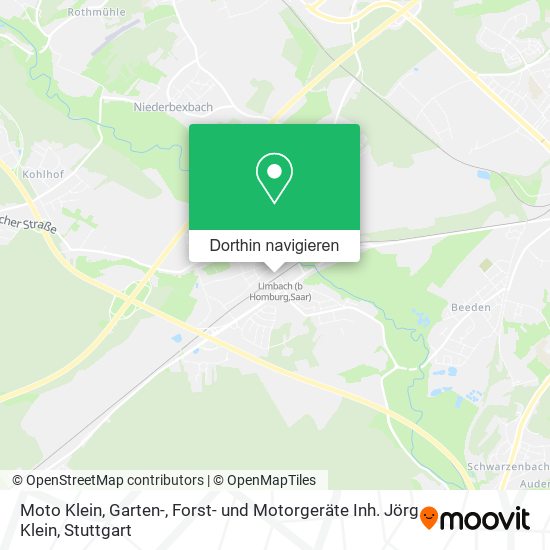 Moto Klein, Garten-, Forst- und Motorgeräte Inh. Jörg Klein Karte