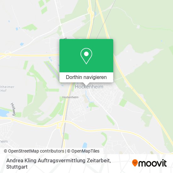 Andrea Kling Auftragsvermittlung Zeitarbeit Karte