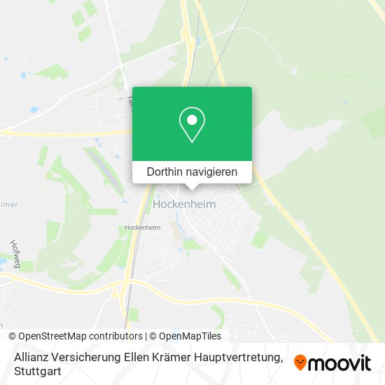 Allianz Versicherung Ellen Krämer Hauptvertretung Karte