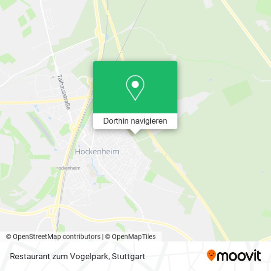 Restaurant zum Vogelpark Karte