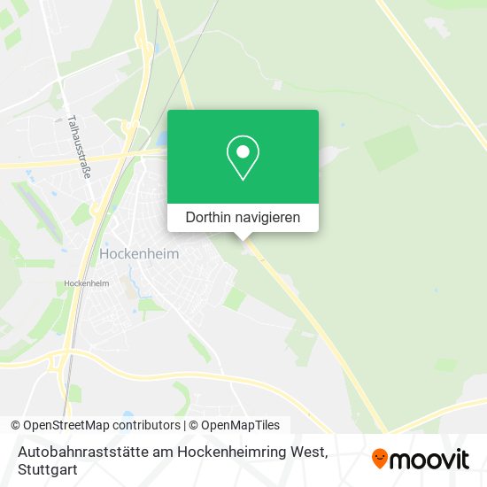 Autobahnraststätte am Hockenheimring West Karte