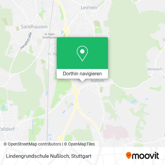 Lindengrundschule Nußloch Karte