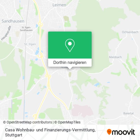 Casa Wohnbau- und Finanzierungs-Vermittlung Karte