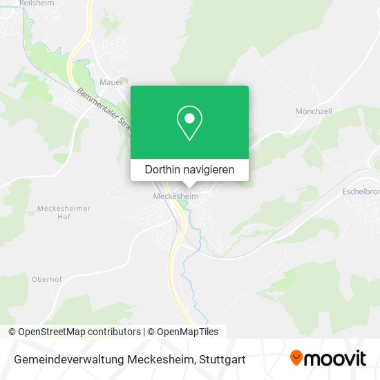 Gemeindeverwaltung Meckesheim Karte