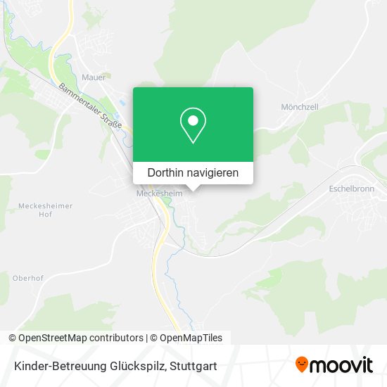 Kinder-Betreuung Glückspilz Karte