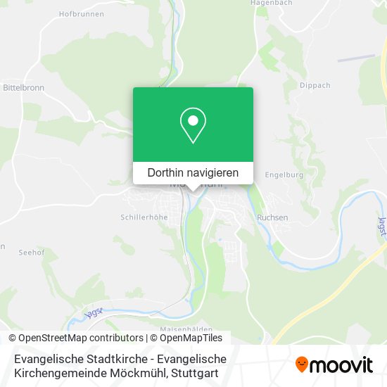 Evangelische Stadtkirche - Evangelische Kirchengemeinde Möckmühl Karte