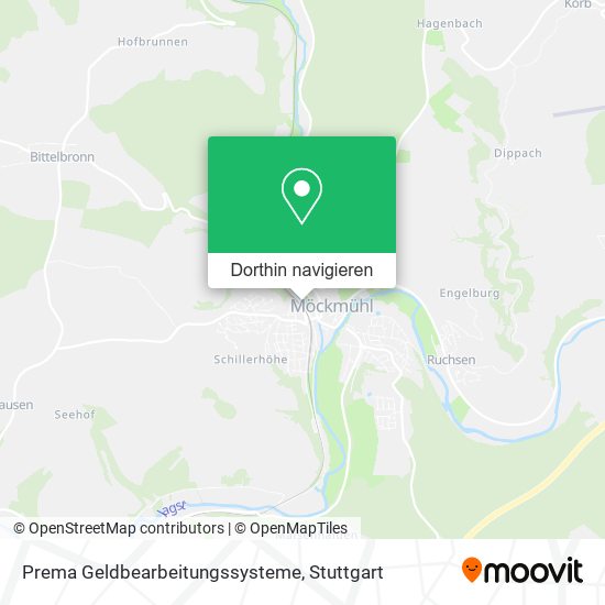 Prema Geldbearbeitungssysteme Karte