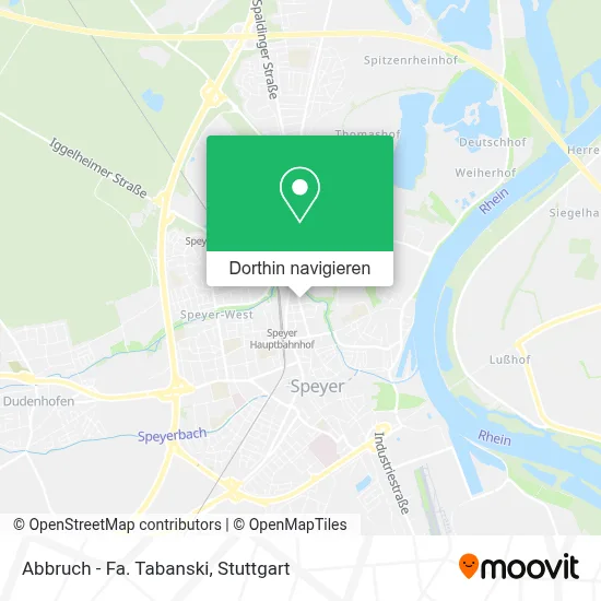 Abbruch - Fa. Tabanski Karte