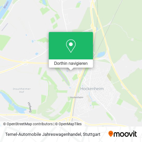 Temel-Automobile Jahreswagenhandel Karte