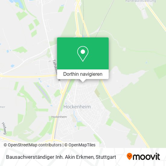 Bausachverständiger Inh. Akin Erkmen Karte