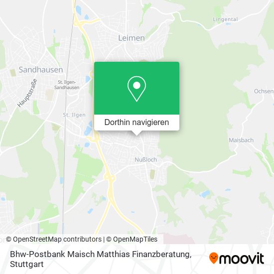 Bhw-Postbank Maisch Matthias Finanzberatung Karte