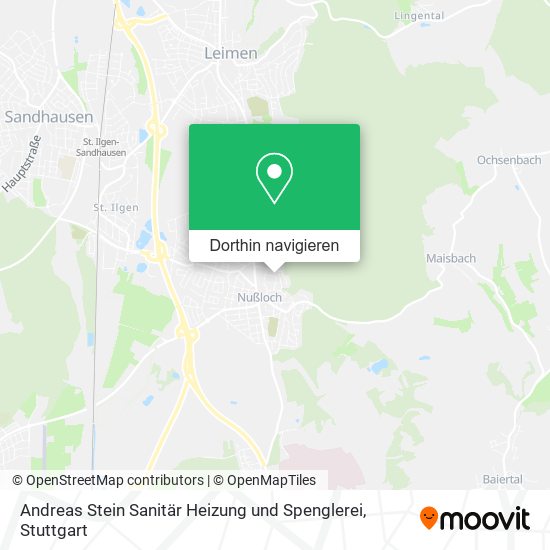 Andreas Stein Sanitär Heizung und Spenglerei Karte