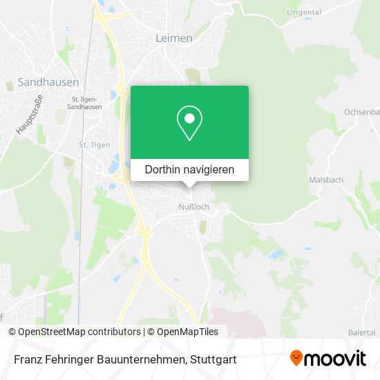 Franz Fehringer Bauunternehmen Karte