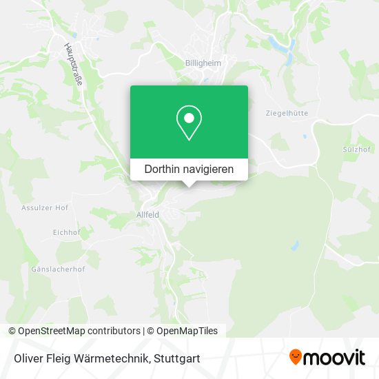 Oliver Fleig Wärmetechnik Karte