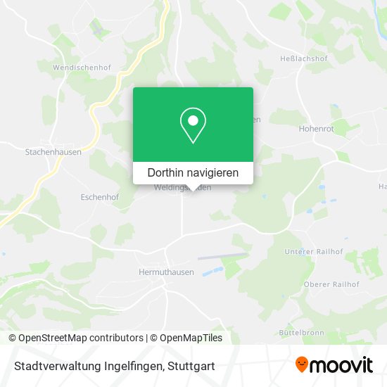 Stadtverwaltung Ingelfingen Karte
