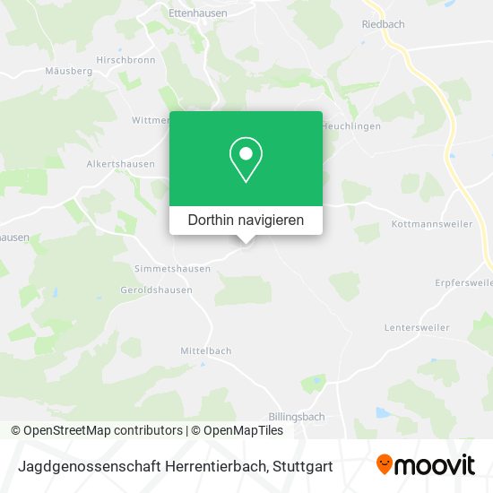 Jagdgenossenschaft Herrentierbach Karte