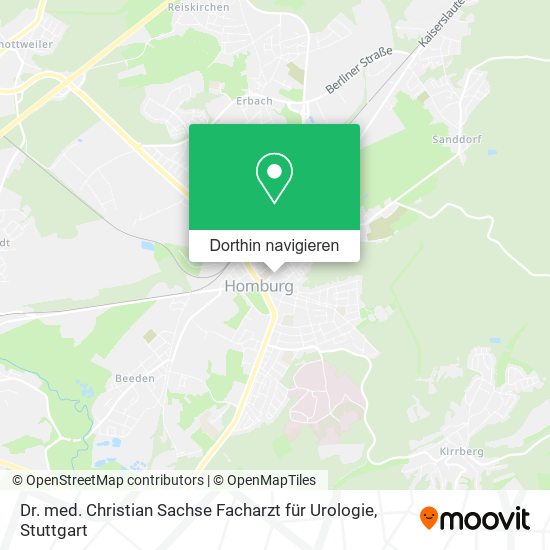Dr. med. Christian Sachse Facharzt für Urologie Karte