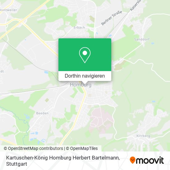 Kartuschen-König Homburg Herbert Bartelmann Karte