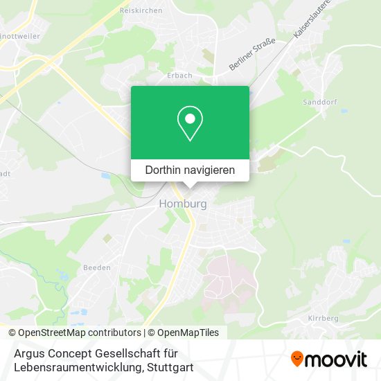 Argus Concept Gesellschaft für Lebensraumentwicklung Karte