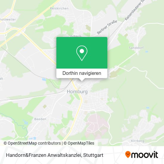 Handorn&Franzen Anwaltskanzlei Karte