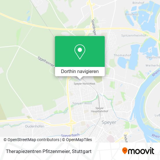 Therapiezentren Pfitzenmeier Karte