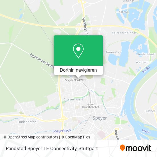 Randstad Speyer TE Connectivity Karte