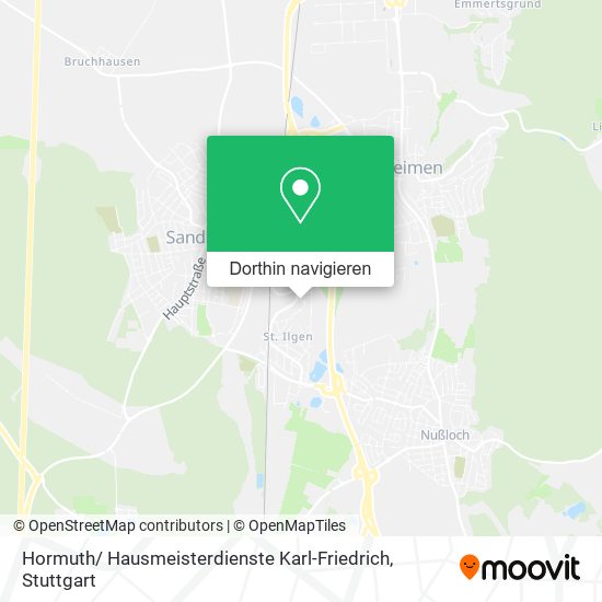 Hormuth/ Hausmeisterdienste Karl-Friedrich Karte
