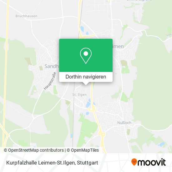 Kurpfalzhalle Leimen-St.Ilgen Karte