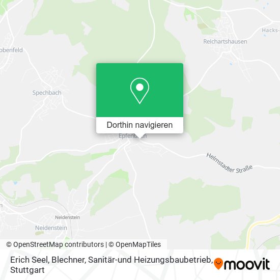 Erich Seel, Blechner, Sanitär-und Heizungsbaubetrieb Karte