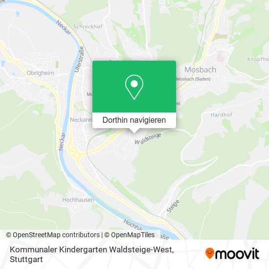 Kommunaler Kindergarten Waldsteige-West Karte