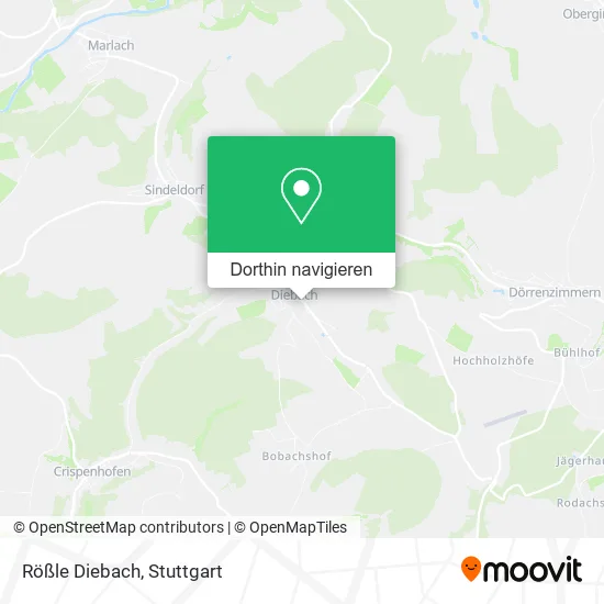 Rößle Diebach Karte
