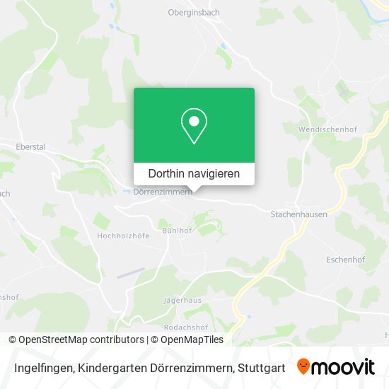 Ingelfingen, Kindergarten Dörrenzimmern Karte