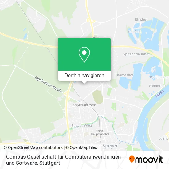 Compas Gesellschaft für Computeranwendungen und Software Karte