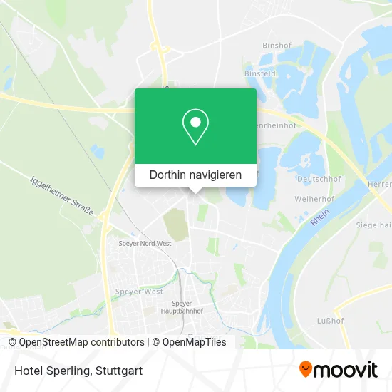 Hotel Sperling Karte