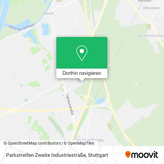 Parkstreifen Zweite Industriestraße Karte