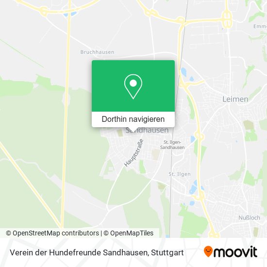 Verein der Hundefreunde Sandhausen Karte