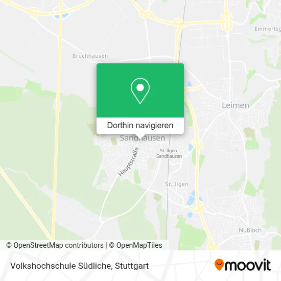 Volkshochschule Südliche Karte