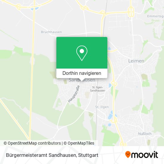 Bürgermeisteramt Sandhausen Karte