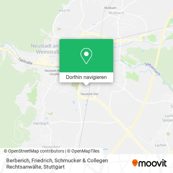 Berberich, Friedrich, Schmucker & Collegen Rechtsanwälte Karte