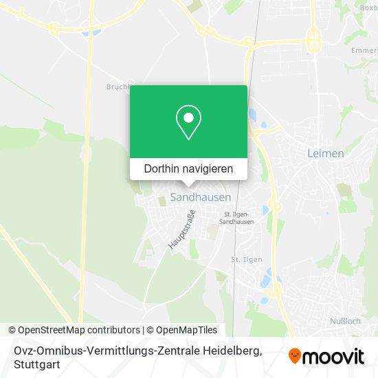 Ovz-Omnibus-Vermittlungs-Zentrale Heidelberg Karte