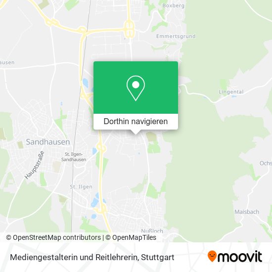 Mediengestalterin und Reitlehrerin Karte