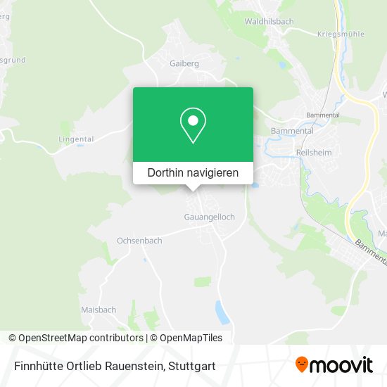 Finnhütte Ortlieb Rauenstein Karte