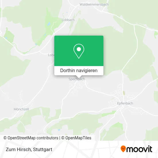 Zum Hirsch Karte