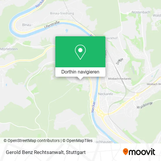 Gerold Benz Rechtsanwalt Karte