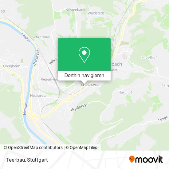 Teerbau Karte