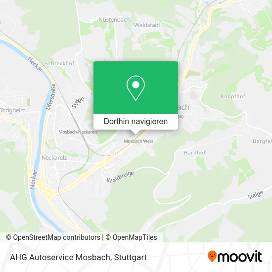 AHG Autoservice Mosbach Karte