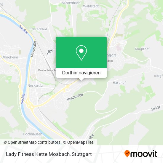Lady Fitness Kette Mosbach Karte