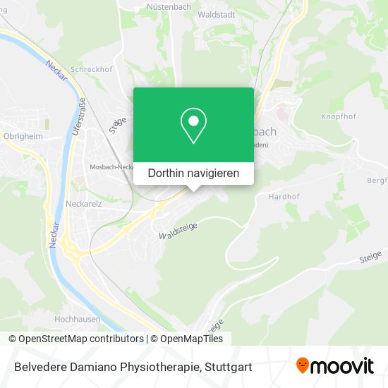 Belvedere Damiano Physiotherapie Karte