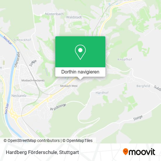 Hardberg Förderschule Karte