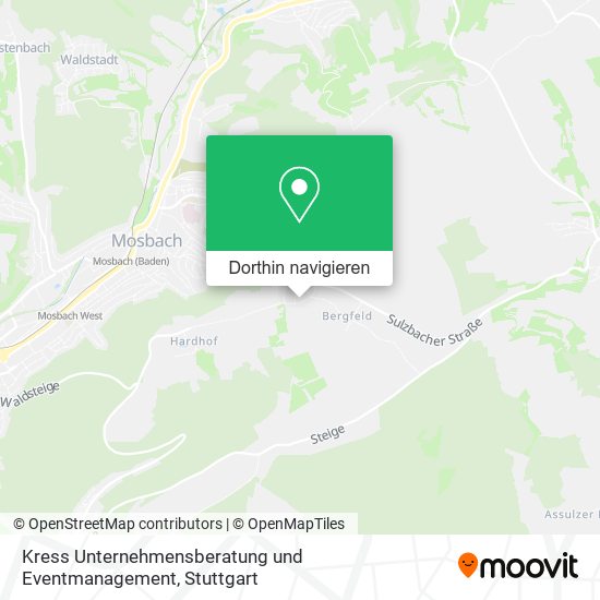 Kress Unternehmensberatung und Eventmanagement Karte
